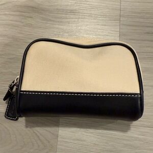 Coach Vintage y2k Two-Tone Cream and Black Mini Pouch Bag